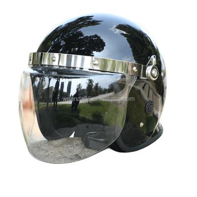 China Outdoor duty Outdoor Explosion-proof Steel Helmet With Face Shield Safety Protection Germ Helmet Security  Helmet for sale