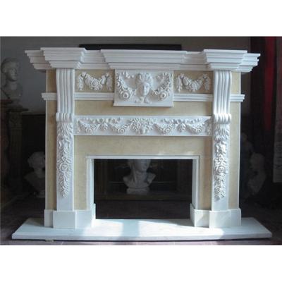 China Contemporary Decorative Fireplace Heater Sale, Modern Wall Mounted Freestanding Indoor Fireplace Sets Stove, Marble Fireplace Mantel Frame for sale