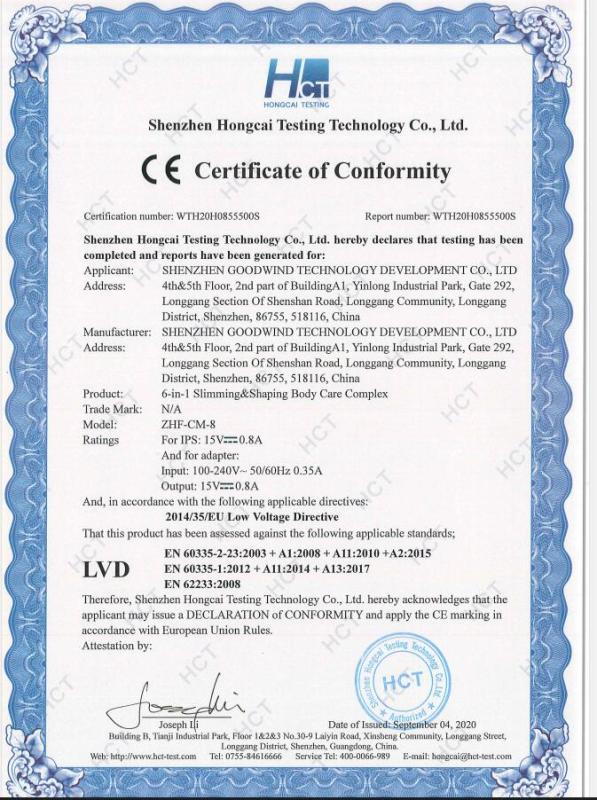 CE - Shenzhen GOODWIND Technology Development Co., Ltd.