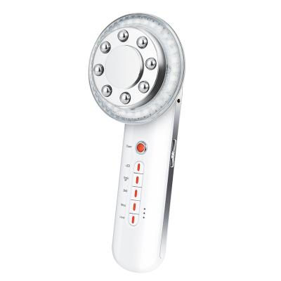 China Face Lift Portable 3 in 1 Face Massager Skin Tightening Ultrasonic Radio Frequency EMS Face Lift Device for sale