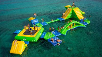 China Longevity Inflatable Floating Water Park / Inflatable Aqua Park for sale