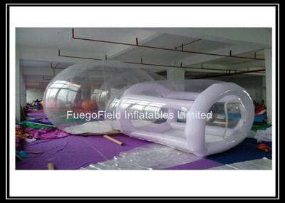 China 0.8mm Clear PVC Outdoor Inflatable Bubble House with Tunnel for sale