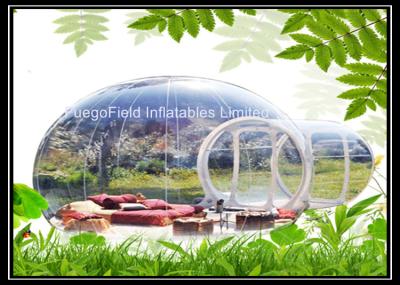 China Inflatable Bubble Tent Outdoor With 2 Tunnels / Inflatable Bubble Lodge Tent for sale