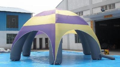 China Large 26' Inflatable Colorful Inflatable Spider Dome With Strong 6 Legs Frame for sale