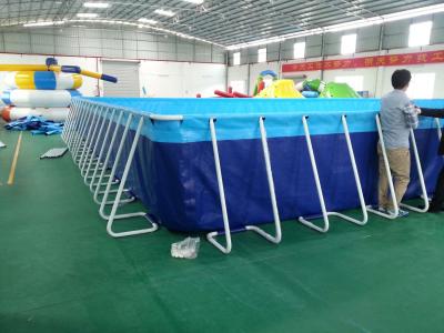 China Eco Friendly Inflatable Metal Frame Swimming Pool For Water Park for sale