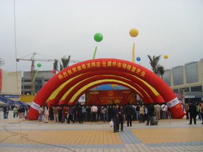 China Red Inflatable Advertising Tent / Inflatable Arch For Outside Party for sale