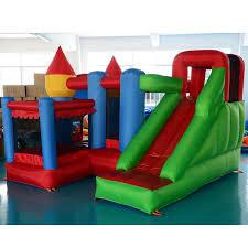 China Kids Jumping Castle Inflatable Bounce Houses With Slide / Tunnel for sale