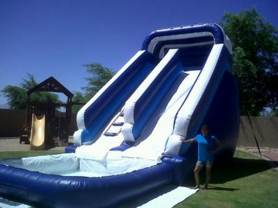 China Yard / Party Exciting Aqua Commercial Inflatable Slides For Sale for sale