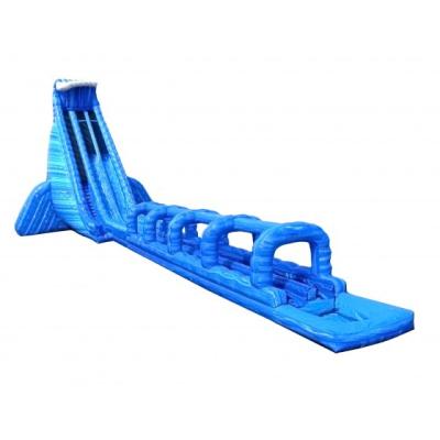 China Blue High Giant Commercial Inflatable Slides For Adults / Children for sale