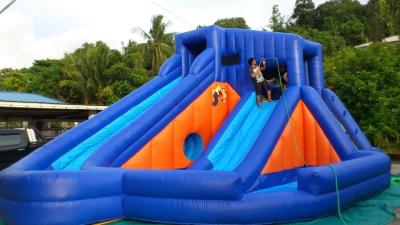 China Double Lane Commercial Inflatable Slides Waterproof Water Bounce Slide for sale