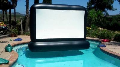 China Giant Rear Projection Outdoor Inflatable Movie Wide Screen For Kids And Adults for sale