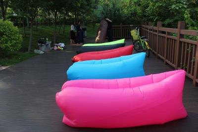 China Fast filling waterproof Inflatable Air Sofa hangout seat type bean bag for sale