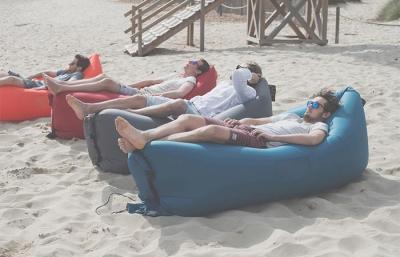 China Waterproof Inflatable Air Sofa Lounging around the Beach , inflatable sleeping bag for adults for sale