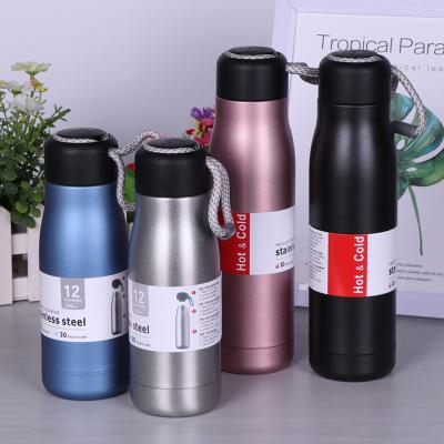 China PORTABLE Outdoor 450ml Double Rope Wall Vacuum Flask Bottle Sports Men's Knight Cup For Gift for sale