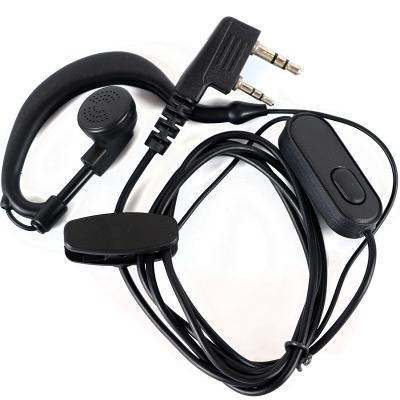 China In-ear strand walkie-talkie headset comfortable ear-hook in-ear headset for sale