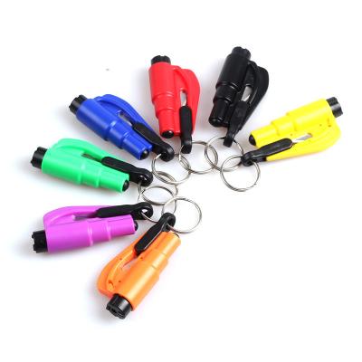 China Aluminum Glass Breaker Car Window Emergency Car DIY Tools Emergency Self-Defense Key Chain for sale