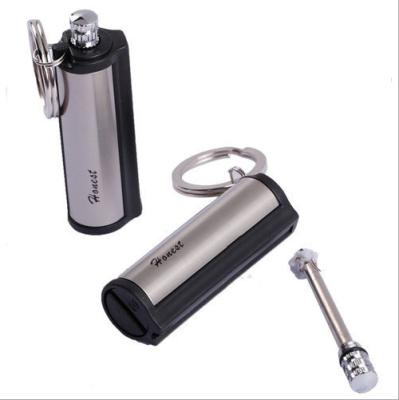 China Camping Type Stainless Steel Survival Waterproof Flint Match Fire Starter Circular Strike 001 for sale