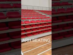 Indoor Gym Retractable Theater Seating Cold Drawn 280mm Row Height