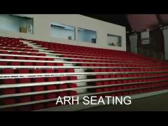 Customized Size Telescopic Bleacher Seating Motorized Bleachers 300mm Step Height