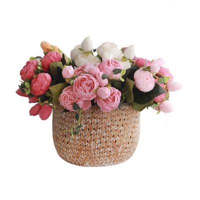 China 15 silk main living room artificial flowers hot sale Amazon decoration simulation roses home flowers for sale