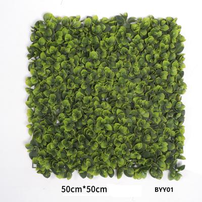 China Building and Garden Decor Green Hedge Wall Panel Classic High Quality Plastic Exterior Artificial Wall for sale