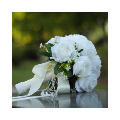 China Wedding Celebrations Wedding Bridal Shooting Props Rose Bouquet Studio Bridal Bouquet Hand Bouquet Simulation for sale