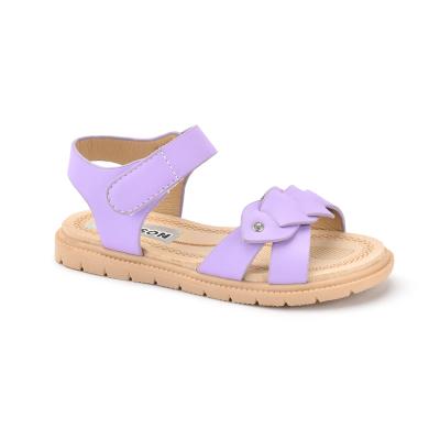 China New Designs Fashion Kids Girls Summer Flat Custom Sandals With Logo for sale