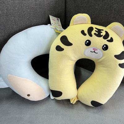 China Anti Dust Mites Kids Foam Pillow U Shaped Deformation Dual Function Travel Rests Neck Pillow for sale