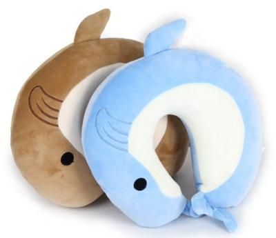 China Cute Dolphin Children Neck Pillow Anti Dust Mite Foam U Shaped Pillow For Neck Support Travel Pillows for sale