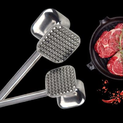 China Durable Double Sided Solid Aluminum Alloy Kitchen Household Steak And Pork Chops Meat Hammer for sale