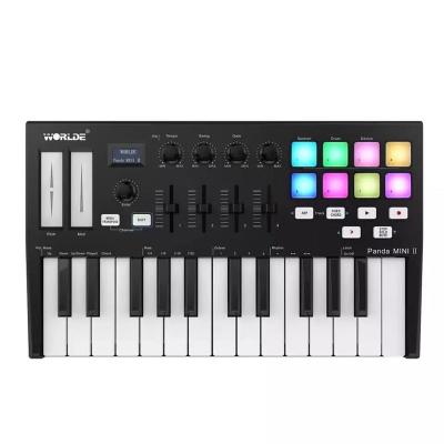 China 25 Keys Piano Mini Digital Midi Keyboard 25 Worlde MIDI Keyboard Controller Piano For Musical Instrument for sale