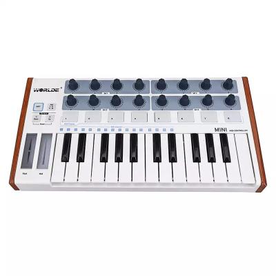 China Worlde Keyboard 25 Keys Piano Mini MIDI Controller MIDI Keyboard 25 USB Digital Music Production For Musical Instrument for sale