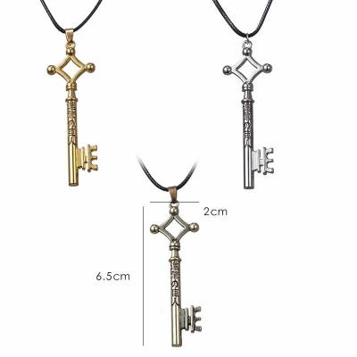 China Lead Free Nickel Free Attack on Titan Allen Key Necklace Hot Anime Peripheral Ornament Pendants for Necklace for sale