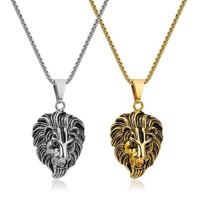 China CLASSIC Stainless Steel Jewelry Fashion Necklaces Charming Lion Pendant Necklace for sale