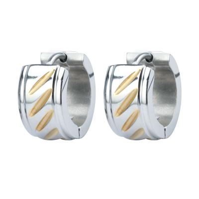 China New Trendy Trendy Jewelry Women Initial Engraving Stainless Steel Stud Earrings For Women Daily Wear Style for sale