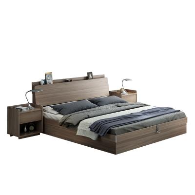 China Nordic bedroom single bed storage saving view bed/modern furniture board modern wooden home storage for sale