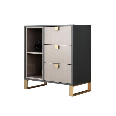 China Simple Modern Storage Light And Luxurious Small Bucket Cabinet Living Room Dining Side Cabinet Nordic Small Bedroom Storage Cabinet for sale