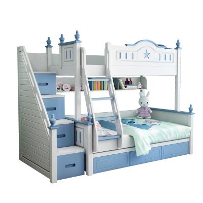 China Universal modern European null upper bed and double bunk bed heaven and earth letter bed lower bunk for boys and girls for children for sale