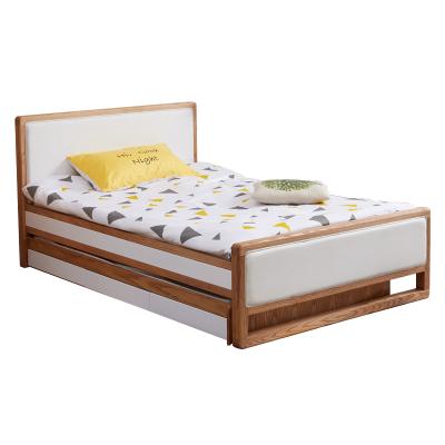 China Solid Wood Modern Scandinavian Foldable Simple Children's Style Bed For Boys And Girls for sale