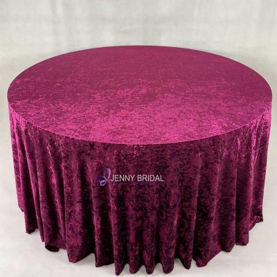 China Tablecloth TC039 romantic wedding velvet tablecloth velvet tablecloth for sale