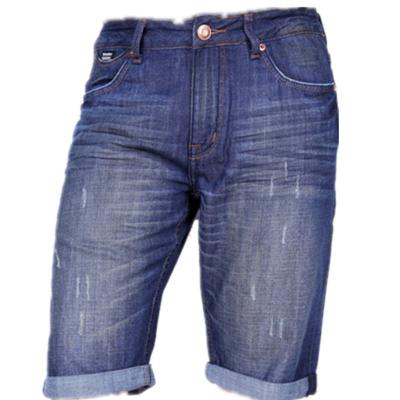 China T1011 Breathable Men Mercerizing Splendid Deep Color Denim Shorts Pants Jeans for sale