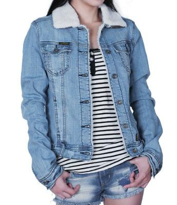 China Breathable High Quality Fashion Womens Impeccable Denim Fitted Jackets for sale