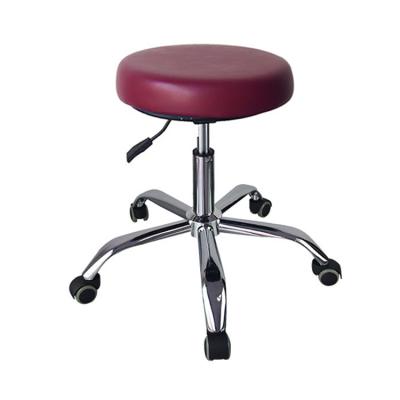 China High Quality Mobile Leather Metal Doctor Armless Stool Dentist Chair PU for sale