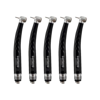 China Ceramic Bearing Head Handpiece 5pcs Kit Black Small Bite Saving Handpiece Dental High Speed ​​Anti-Suction Head for sale