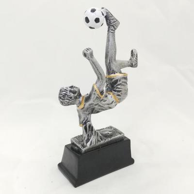 China Other Hot Selling Custom Soccer Figure Trophy Soccer Resin Figure Trophy for sale