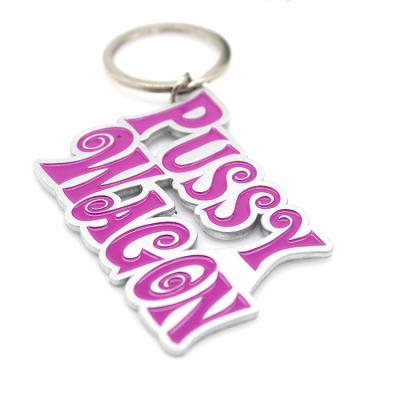 China Hot Fashion English Alphabet Key Chain Zinc Alloy Accessories Printed Letter Metal Name Key Chain for sale