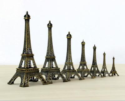 China Europe Metal Opens Paris Eiffel Tower Model Promotional Gift Office And Home Decoration for sale