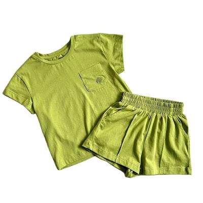 China New Soft Boys Clothing Set Baby Clothes Casual Set Boys Cotton Top Shorts Kids Boys Set Clothing For 1-6 Years for sale