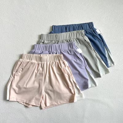 China Color Fade Proof Factory Direct Sale Kids Summer Outwear Gray Bllue Quantity Children's Casual Pants Shorts Shorts for sale