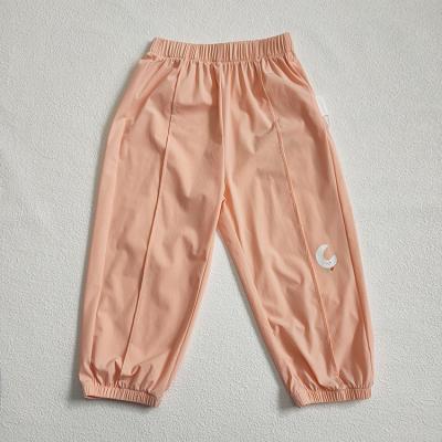 China Color Fade Proof New Design Children's Mosquito Repellent Pants Candy Color Boys Girls Summer Pants for sale